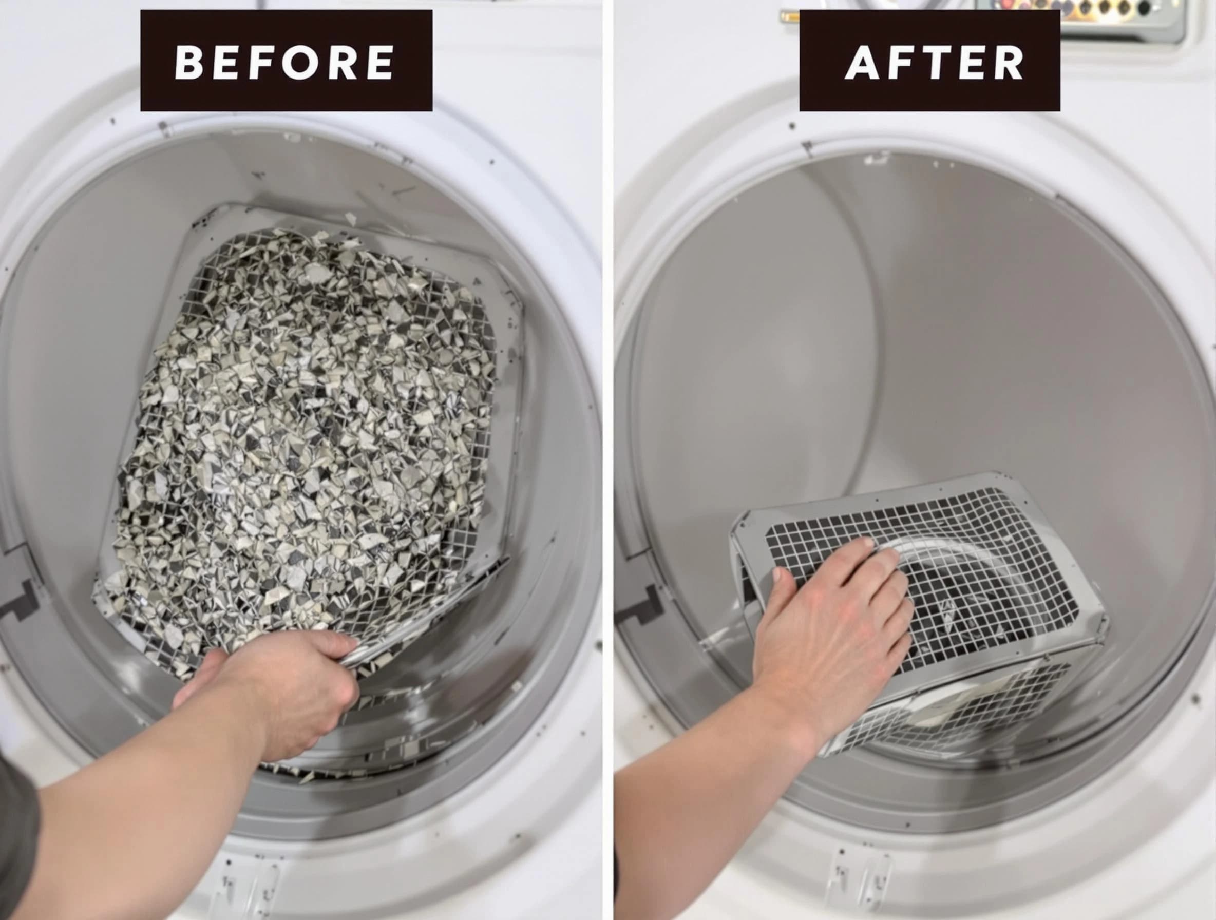 Professional lint trap cleaning by Newnan Dryer Vent Cleaning in Newnan