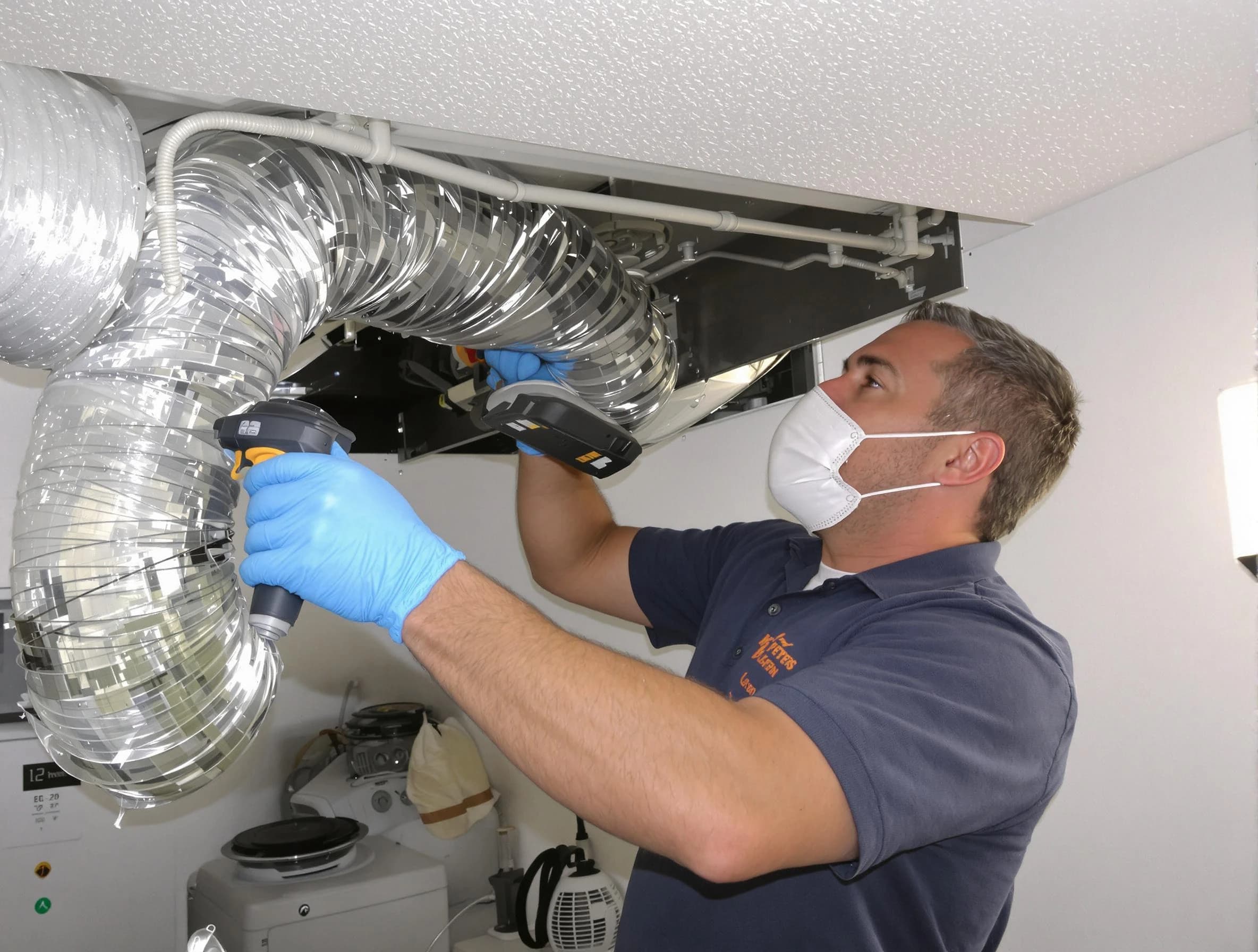 Newnan Dryer Vent Cleaning professional performing thorough residential dryer vent cleaning in Newnan