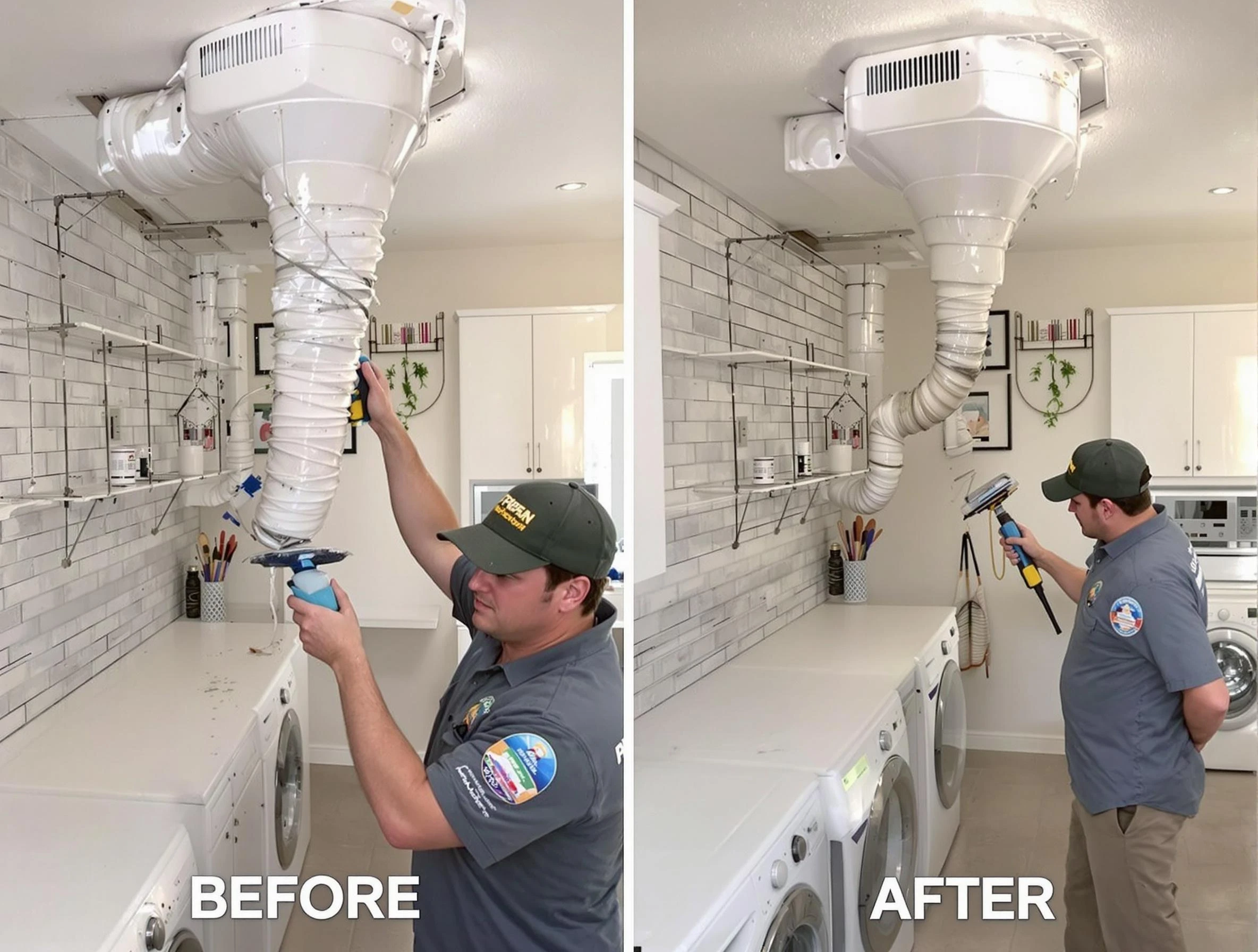 Professional dryer exhaust vent cleaning by Newnan Dryer Vent Cleaning in Newnan